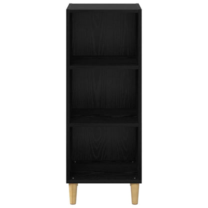 Credenza Rovere Nero 34,5 x 32,5 x 90 cm Legno multistrato