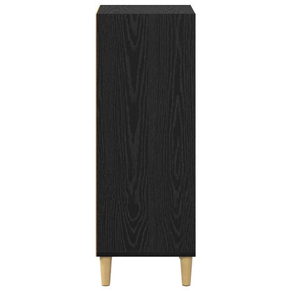 Credenza Rovere Nero 34,5 x 32,5 x 90 cm Legno multistrato