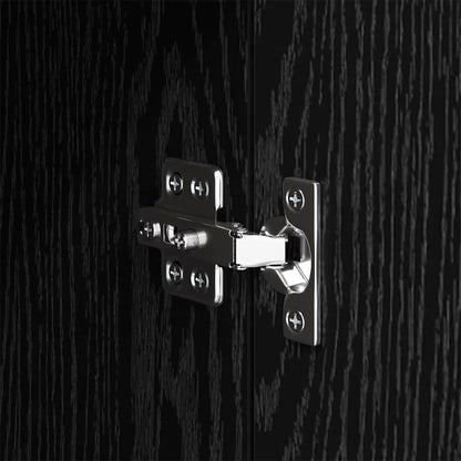 Credenza Rovere Nero 34.5 x 32.5 x 90 cm Legno multistrato