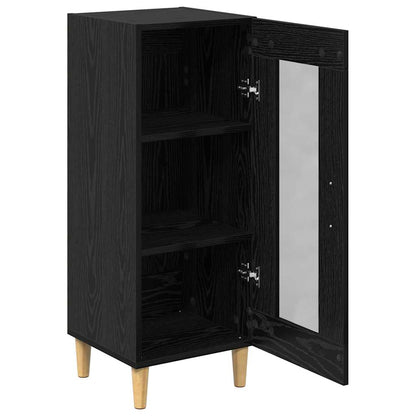 Credenza Rovere Nero 34.5 x 32.5 x 90 cm Legno multistrato