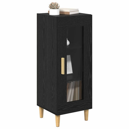 Credenza Rovere Nero 34.5 x 32.5 x 90 cm Legno multistrato