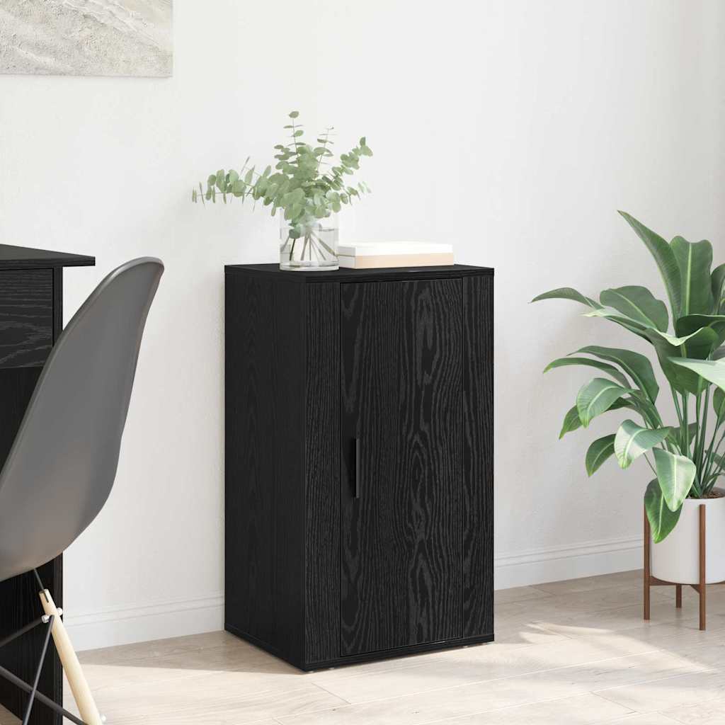 Credenza Rovere Nero 40 x 33 x 70 cm Legno multistrato