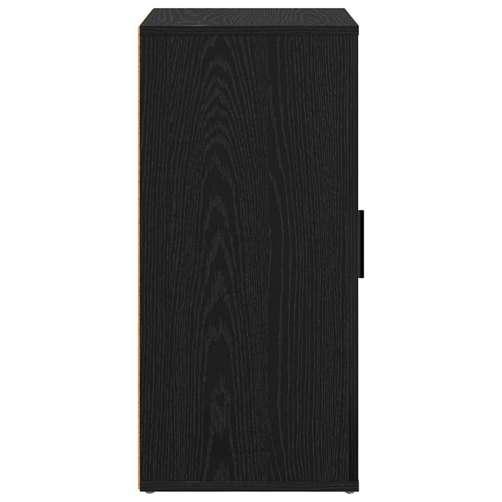 Credenza Rovere Nero 40 x 33 x 70 cm Legno multistrato