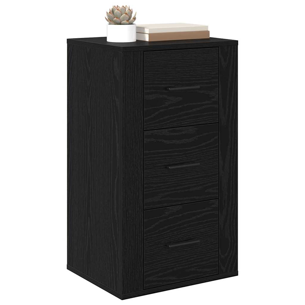 Credenza Rovere Nero 40 x 33 x 70 cm Legno multistrato