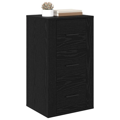 Credenza Rovere Nero 40 x 33 x 70 cm Legno multistrato