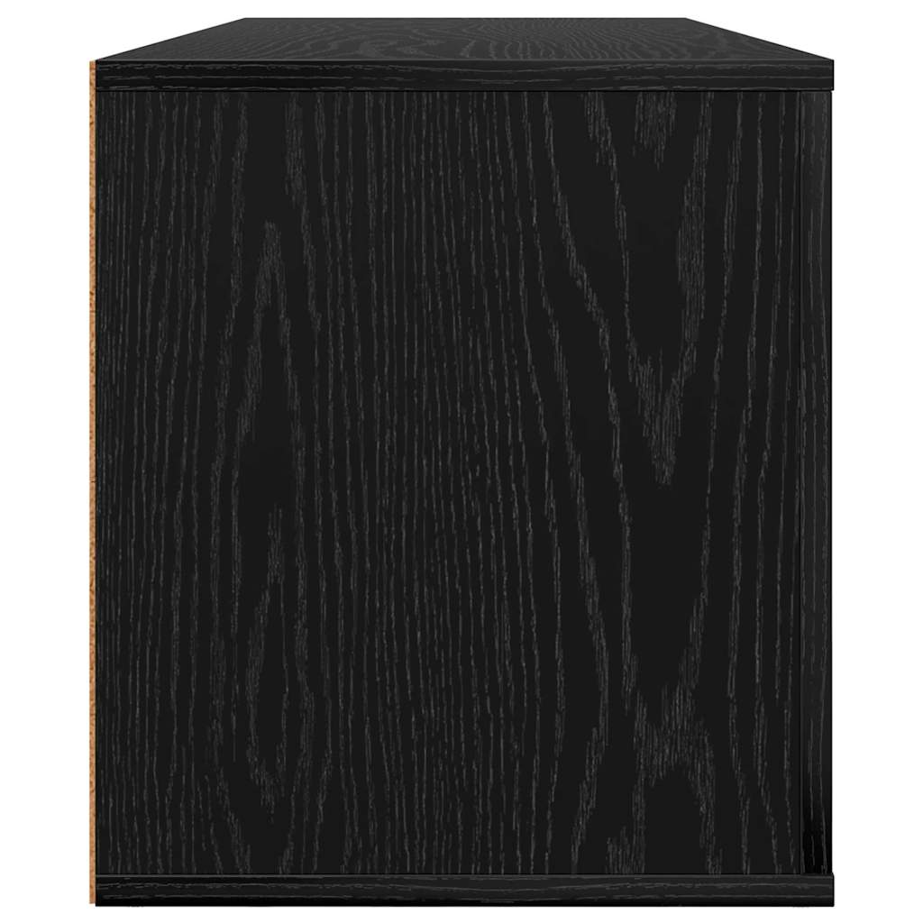 Mobile TV Rovere Nero 100 x 35 x 40 cm Legno multistrato