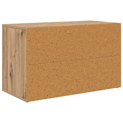 Scarpiera rovere artigianale 75 x 35 x 45 cm Legno multistrato