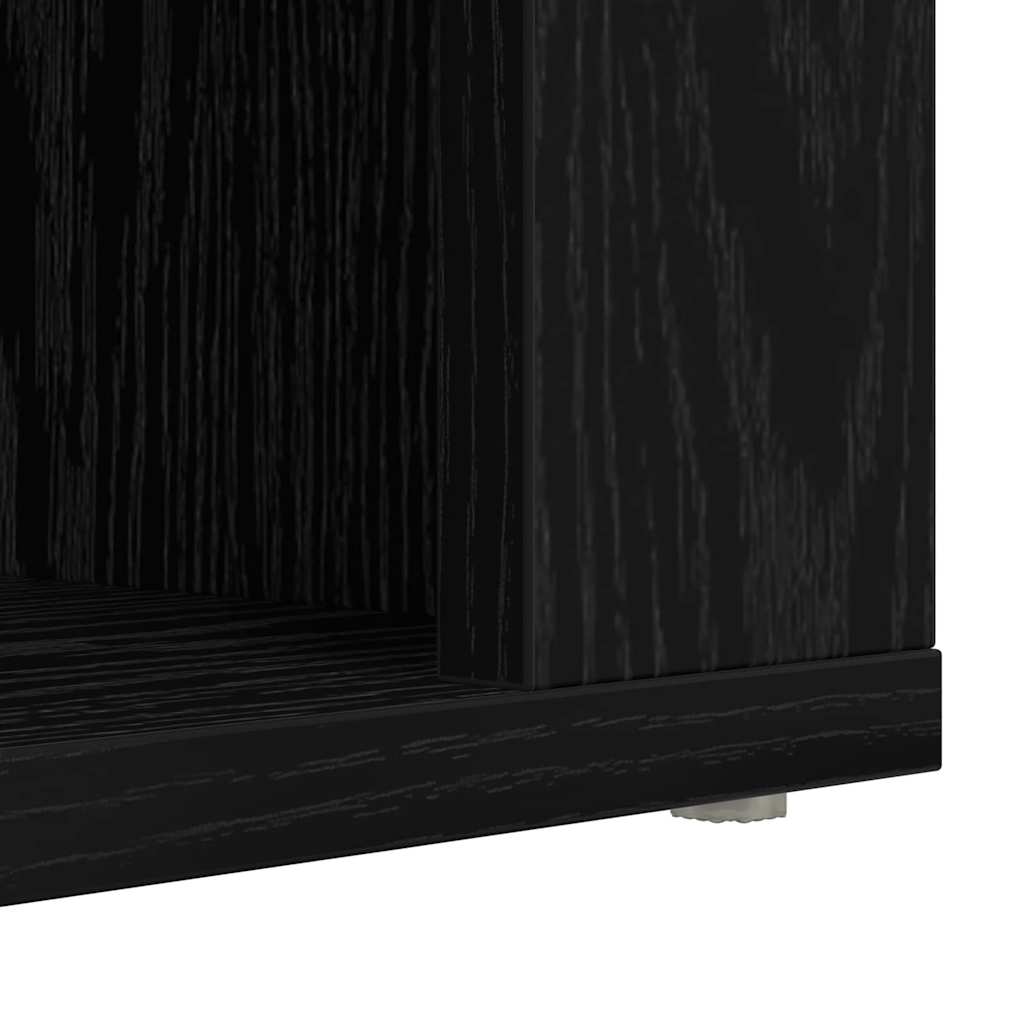 Scarpiera Rovere nero 75 x 35 x 45 cm Legno multistrato