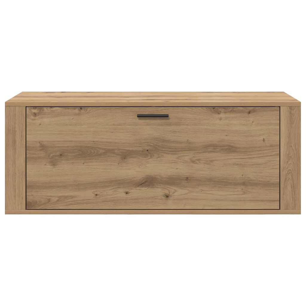 Mobile per scarpe con porta rovere artigianale 100 x 35 x 38 cm