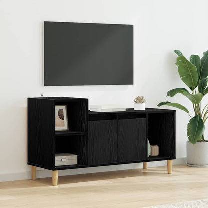 Mobile TV 100 x 35 x 55 cm Rovere Nero Legno ingegnerizzato
