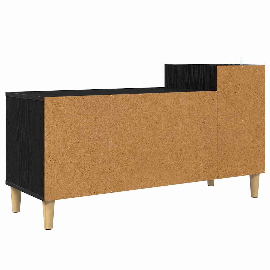 Mobile TV Rovere Nero 100 x 35 x 55 cm Legno multistrato
