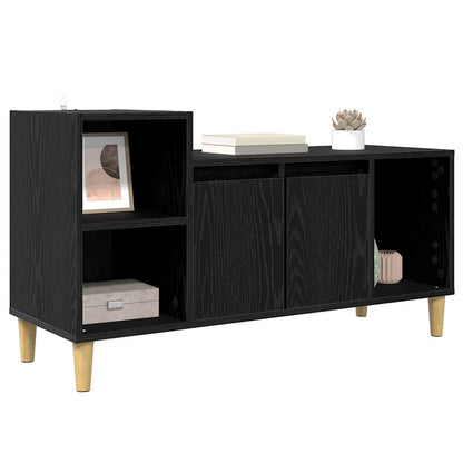 Mobile TV Rovere Nero 100 x 35 x 55 cm Legno multistrato