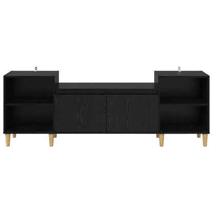Mobile TV Rovere Nero 160 x 35 x 55 cm Legno multistrato