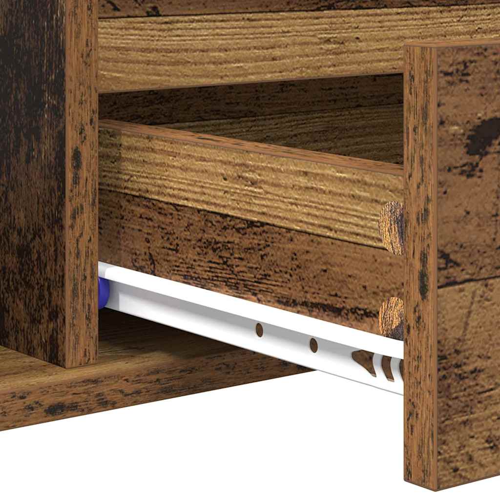 Tavolino da salotto con cassetto Legno vecchio 90 x 49 x 45 cm