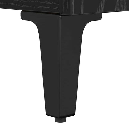 Tavolino da salotto con cassetto Rovere Nero 90 x 49 x 45 cm