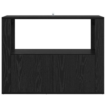 Credenza Rovere nero 80 x 30 x 60 cm Legno multistrato