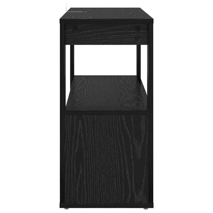 Credenza Rovere nero 80 x 30 x 60 cm Legno multistrato