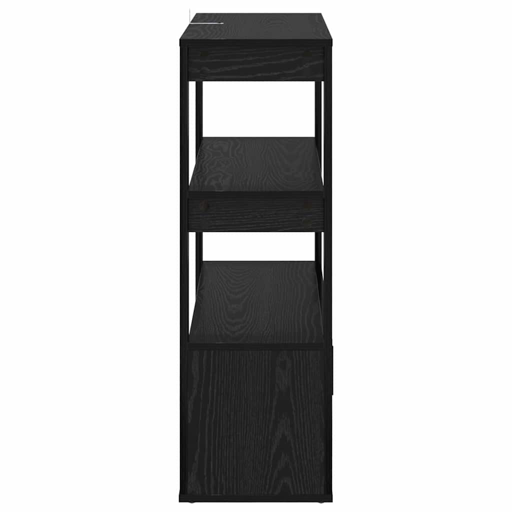 Credenza Rovere nero 30 x 80 x 90 cm Legno multistrato