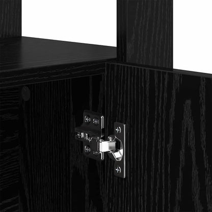 Credenza Rovere nero 30 x 80 x 119.5 cm Legno multistrato