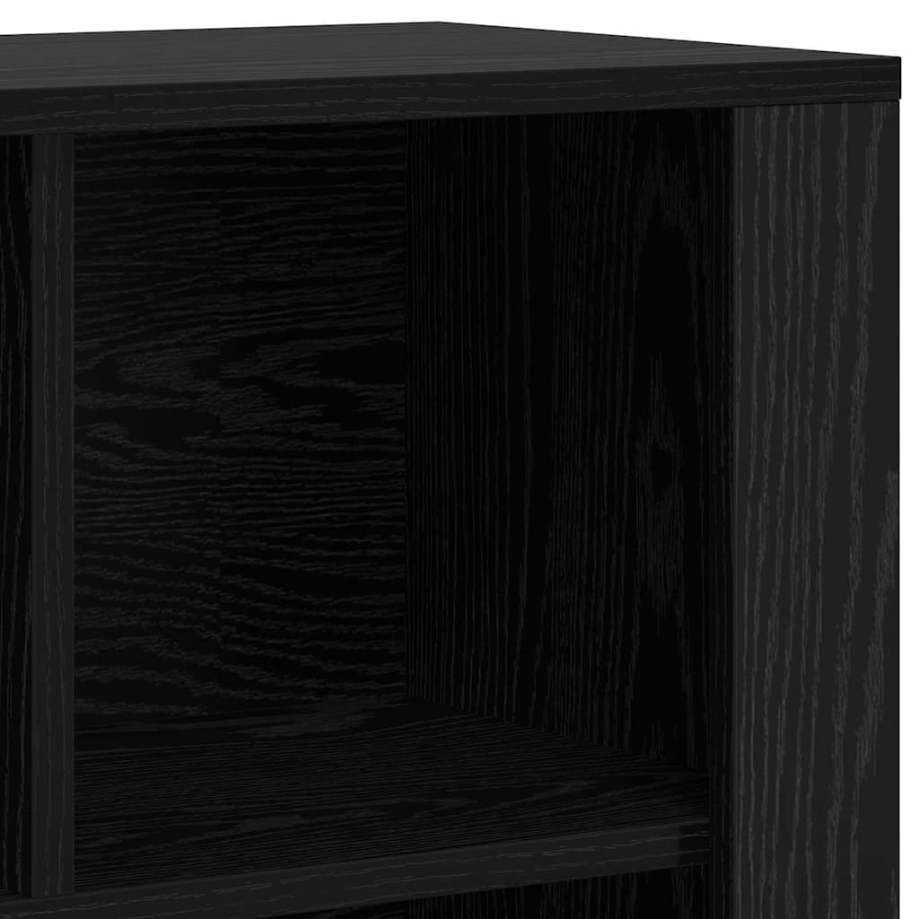 Credenza Rovere Nero 80 x 30 x 53 cm Legno multistrato