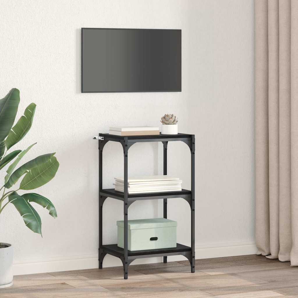 Armadio per Libri Rovere nero 40 x 33 x 70,5 cm