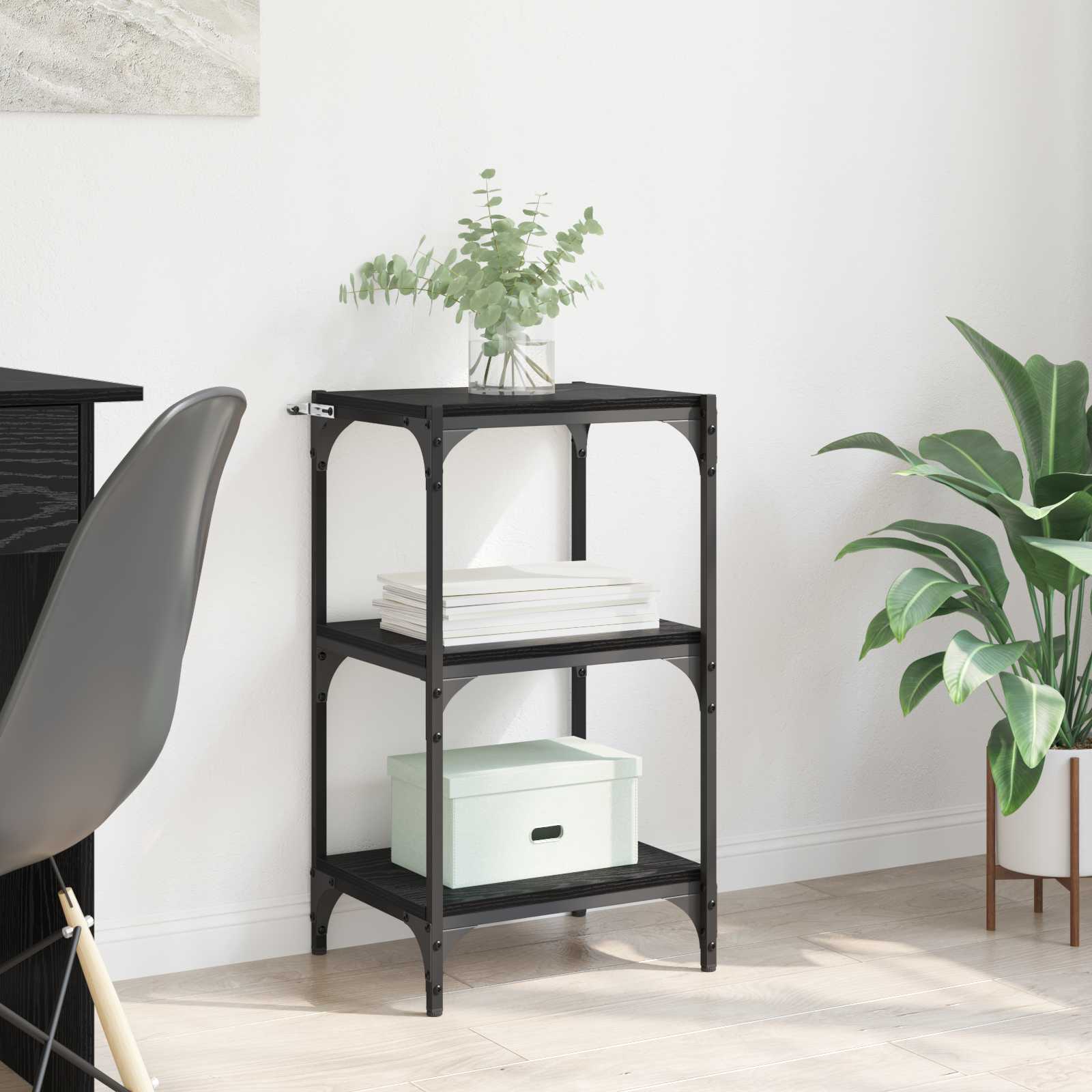 Armadio per Libri Rovere nero 40 x 33 x 70,5 cm | homemem39
