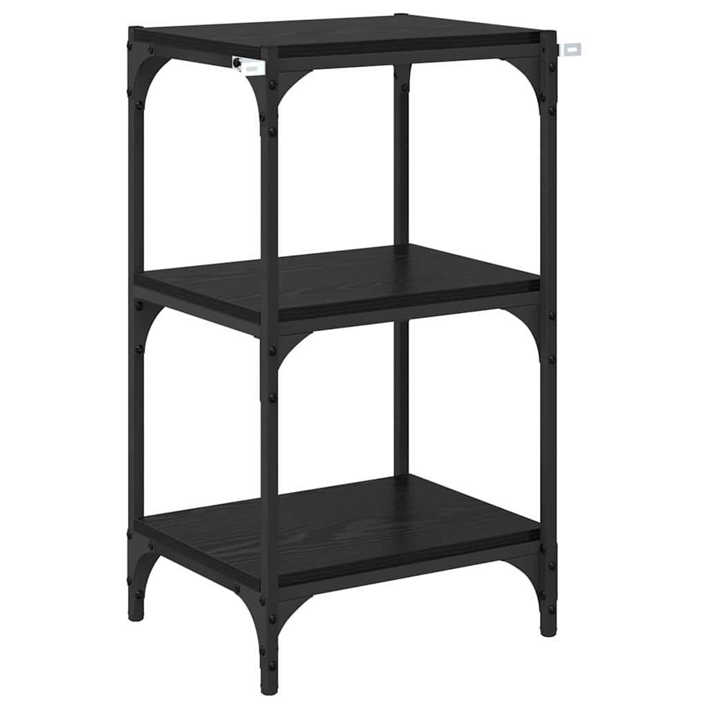 Armadio per Libri Rovere nero 40 x 33 x 70,5 cm