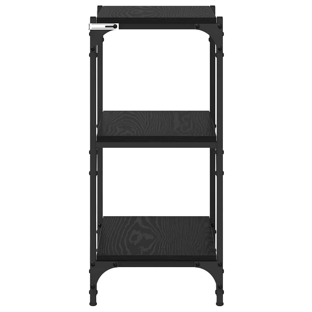 Armadio per Libri Rovere nero 40 x 33 x 70,5 cm