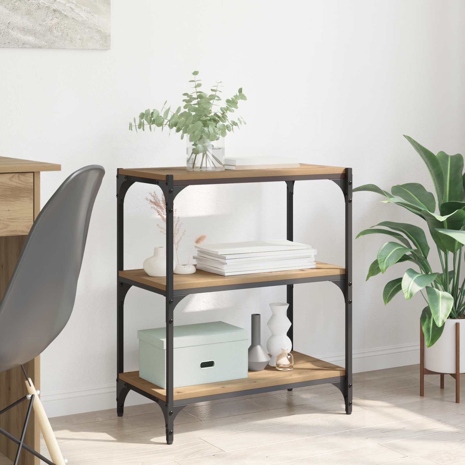 Armadio per Libri 3 livelli 60 x 33 x 70,5 cm | homemem39
