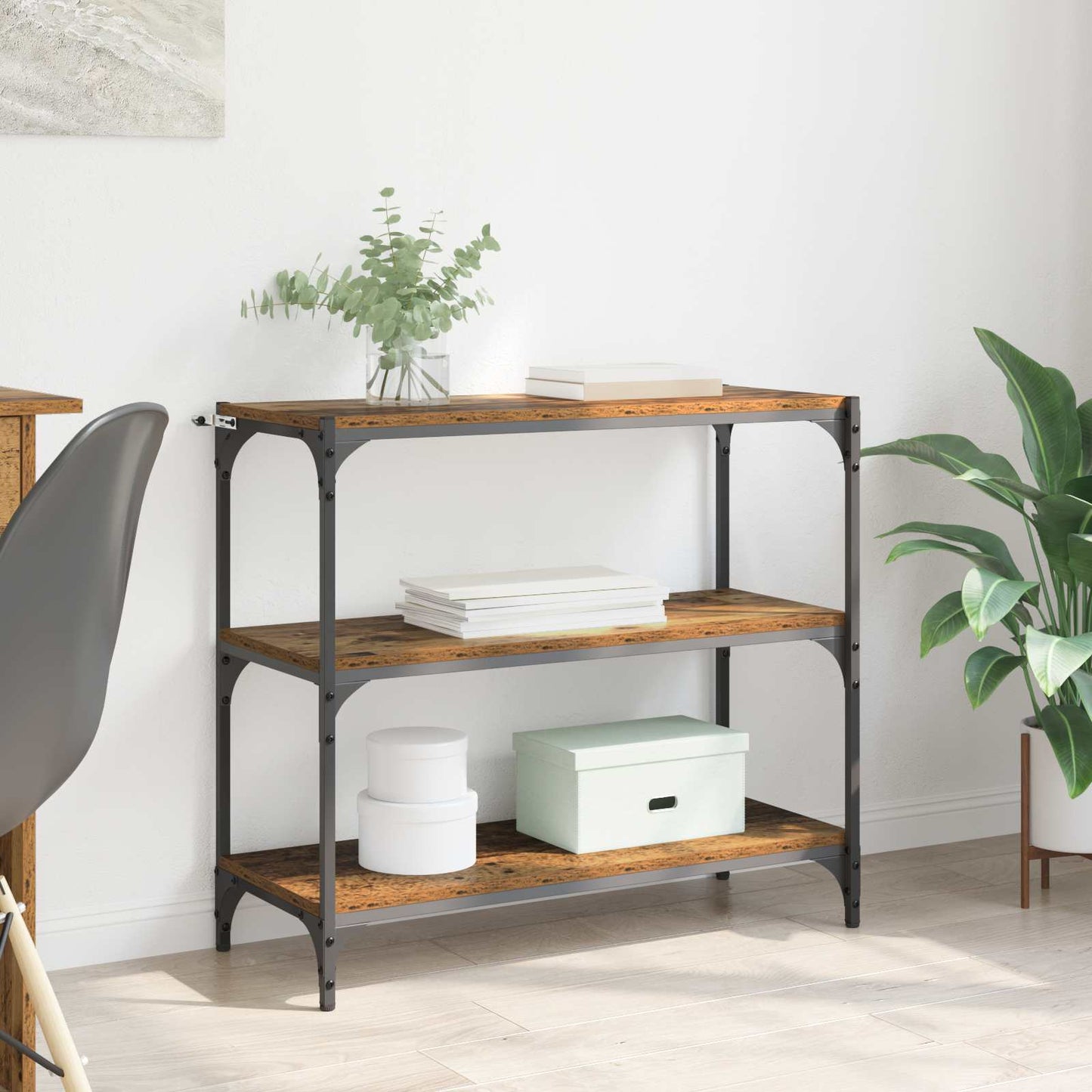 Armadio per Libri Legno vecchio 80 x 33 x 70,5 cm | homemem39