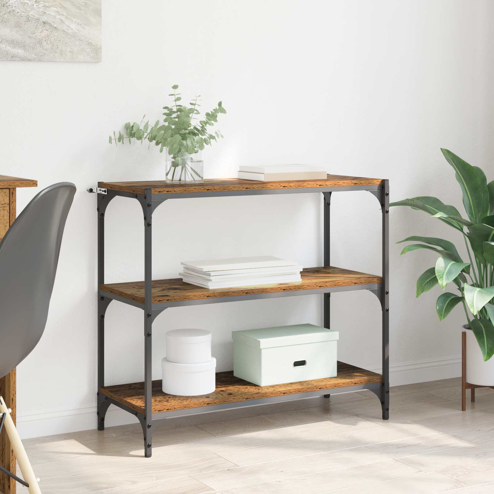 Armadio per Libri Legno vecchio 80 x 33 x 70,5 cm | homemem39