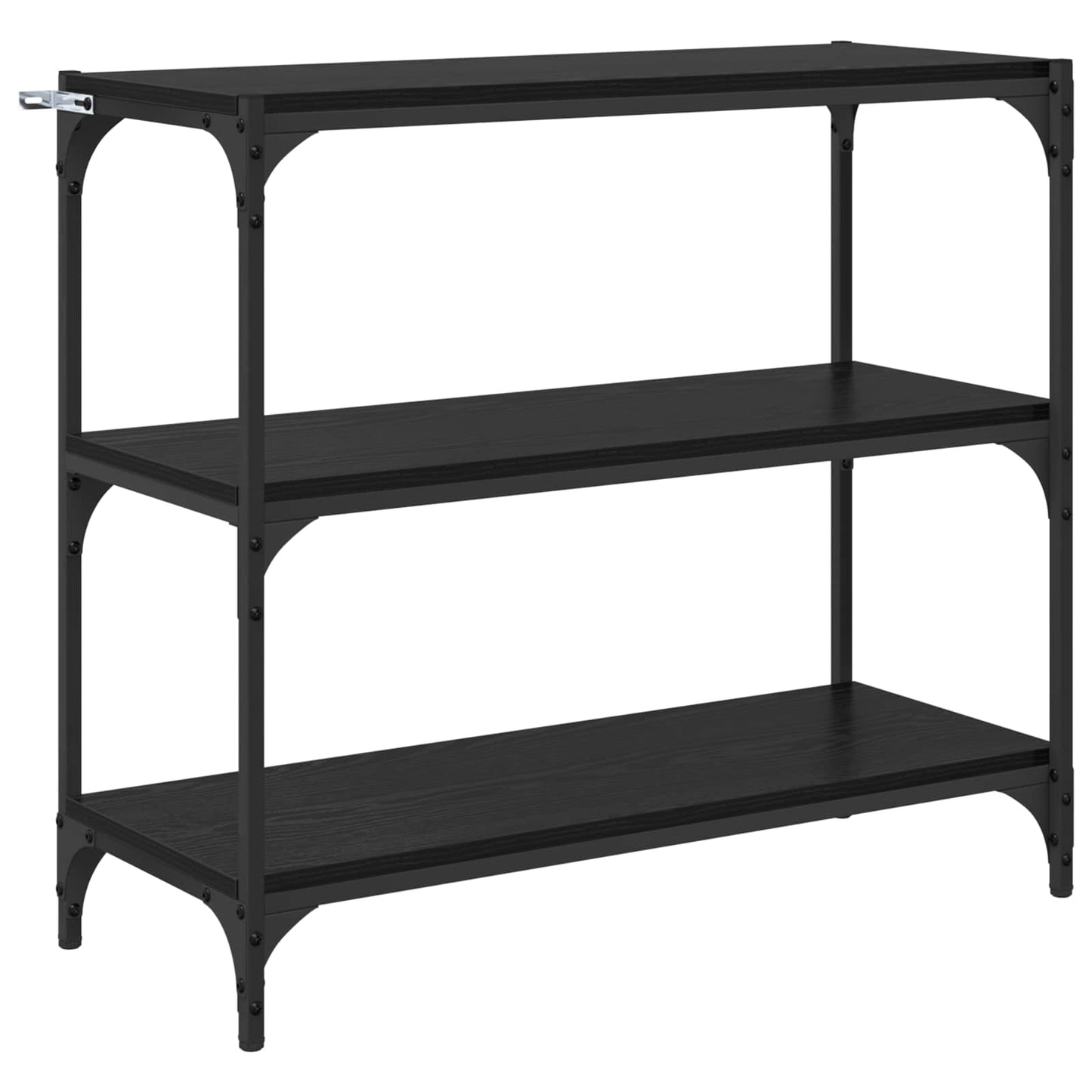 Armadio per Libri Rovere Nero 80 x 33 x 70,5 cm | homemem39