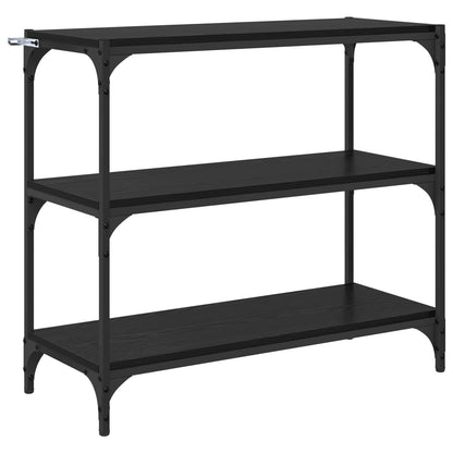 Armadio per Libri Rovere Nero 80 x 33 x 70,5 cm | homemem39