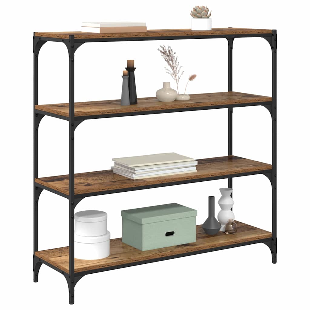 Armadio per Libri Legno vecchio 100 x 33 x 100 cm