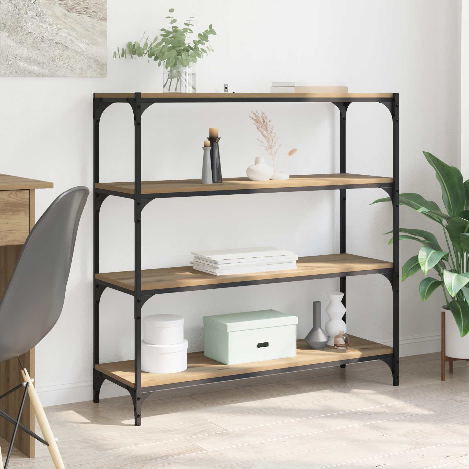 Armadio per Libri 3 livelli 100 x 33 x 100 cm | homemem39