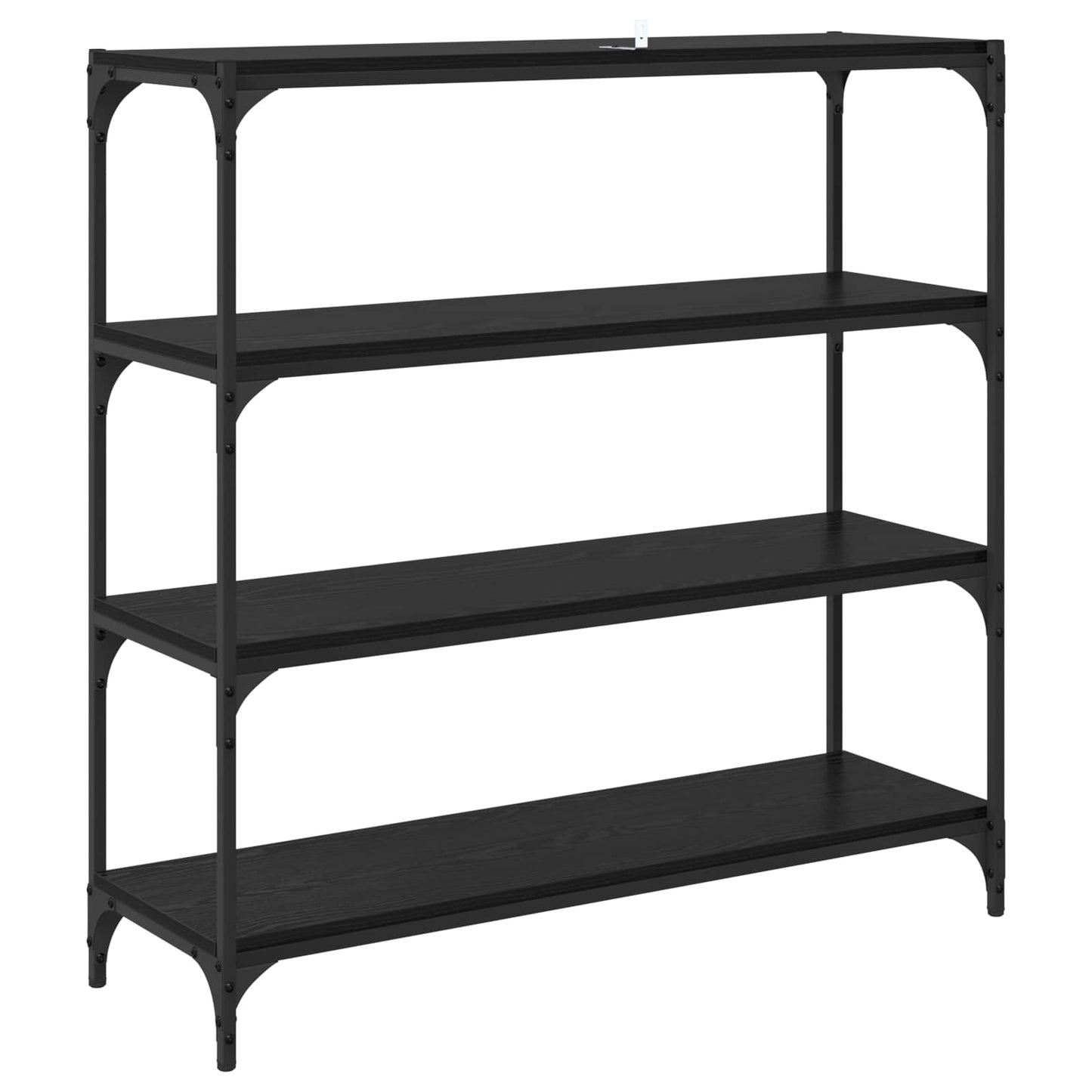 Armadio per Libri Rovere Nero 100 x 33 x 100 cm | homemem39