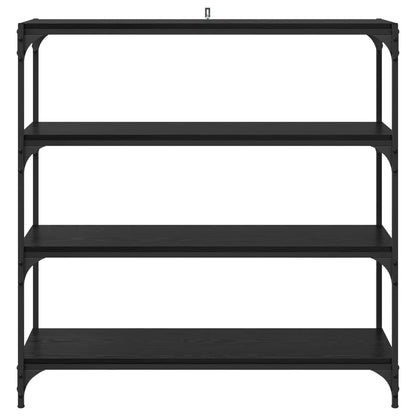 Armadio per Libri Rovere Nero 100 x 33 x 100 cm | homemem39