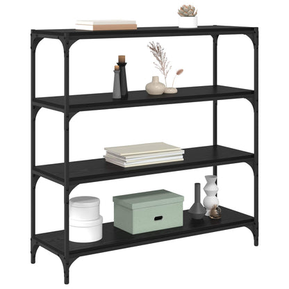 Armadio per Libri Rovere Nero 100 x 33 x 100 cm | homemem39