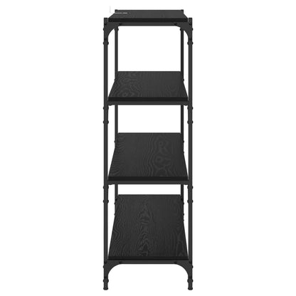 Armadio per Libri Rovere Nero 100 x 33 x 100 cm | homemem39
