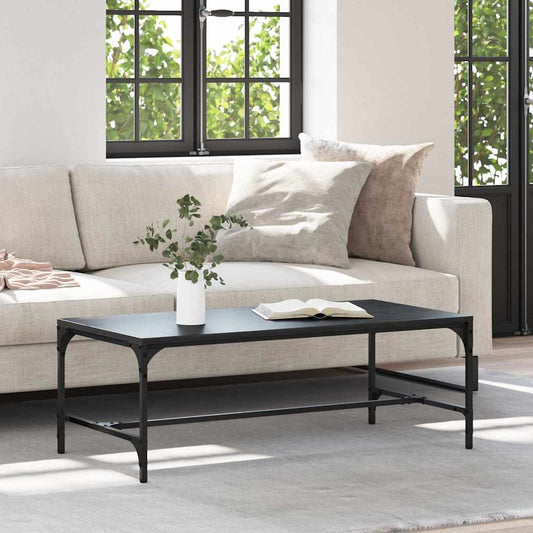 Tavolino da salotto Rovere Nero 100 x 50 x 35 cm