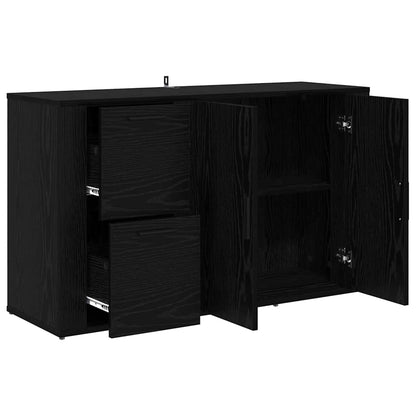 con cassetto Rovere nero 100 x 33 x 59.5 cm Legno multistrato