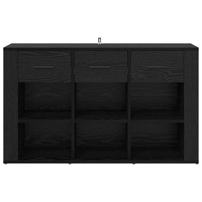 Credenza Rovere Nero 100 x 30 x 59,5 cm Legno multistrato