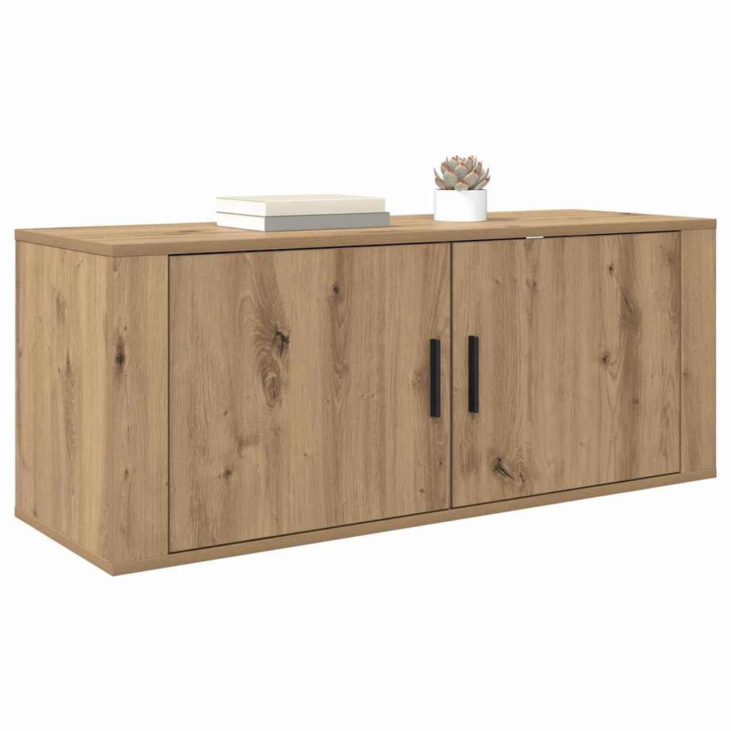 Mobile TV da parete Rovere artigianale 100 x 34,5 x 40 cm