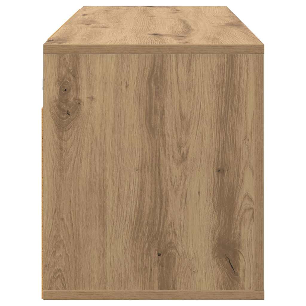 Mobile TV da parete Rovere artigianale 100 x 34,5 x 40 cm