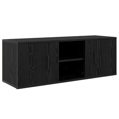 Mobile TV Rovere Nero 100 x 31,5 x 35 cm Legno multistrato