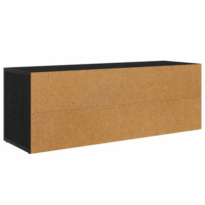 Mobile TV Rovere Nero 100 x 31,5 x 35 cm Legno multistrato
