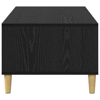 Tavolino da salotto con cassetto Rovere Nero 90 x 50 x 26.5 cm