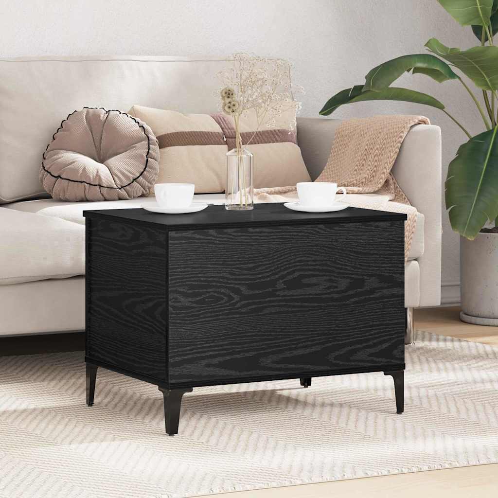 Tavolino da salotto Rovere Nero 60 x 44,5 x 45 cm