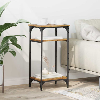 Tavolo laterale Legno vecchio 40 x 30 x 75 cm Legno multistrato