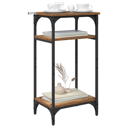 Tavolo laterale Legno vecchio 40 x 30 x 75 cm Legno multistrato